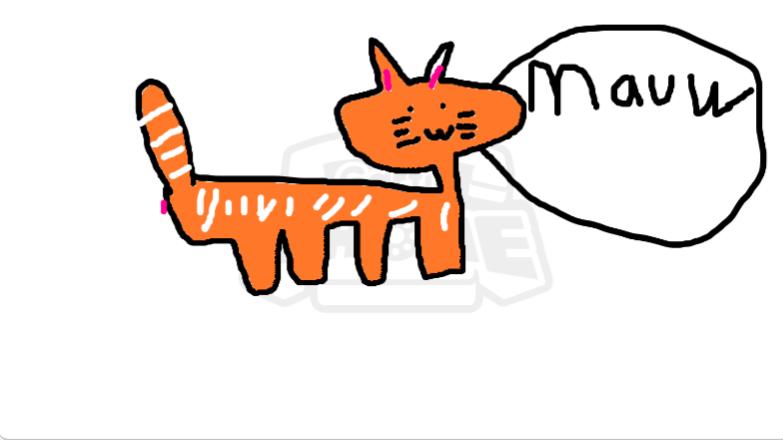 Orange Mauw drawing